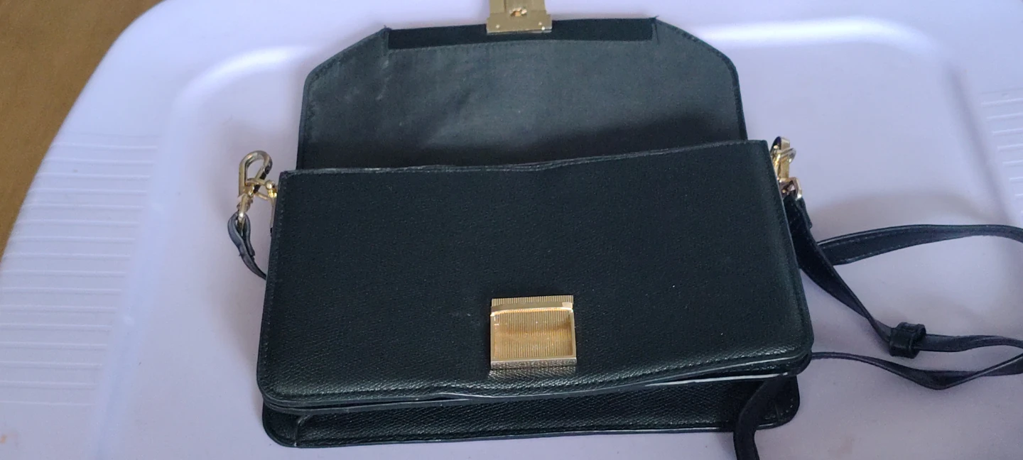 H&M Black Faux Leather Crossbody Bag - photo 4