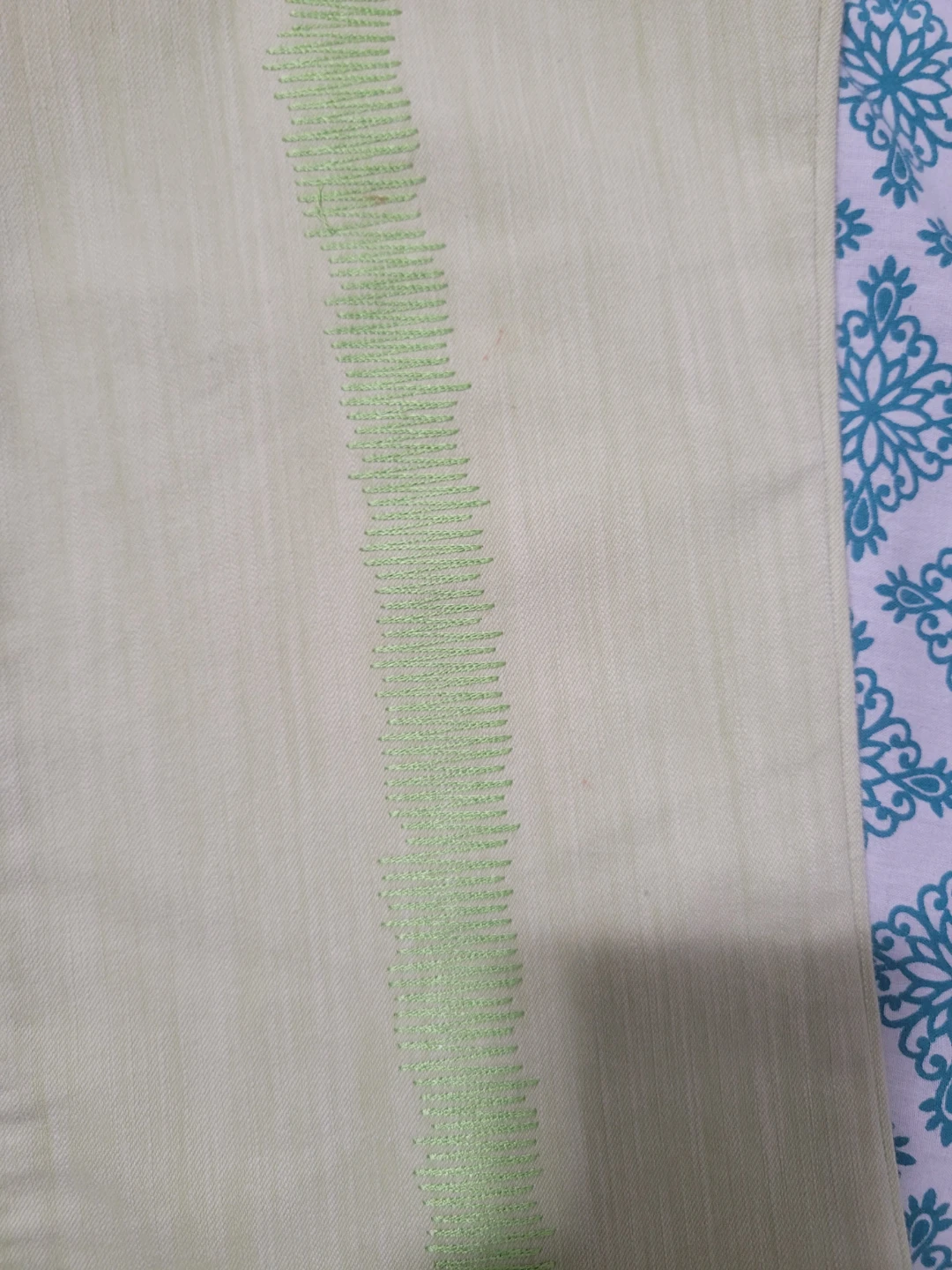 Light Green Pants with Butterfly Embroidery - photo 3