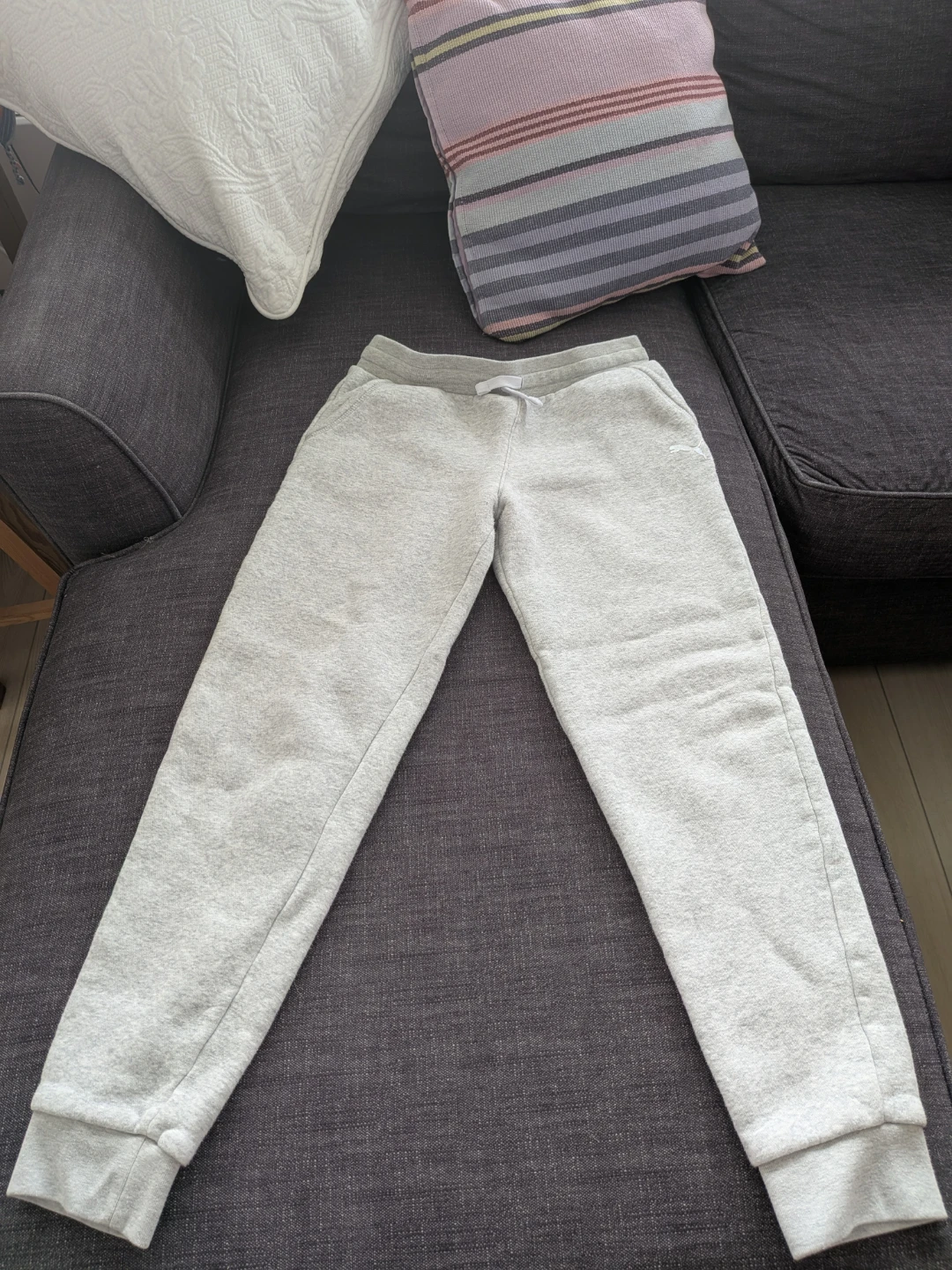 Puma Grey Joggers Sweatpants