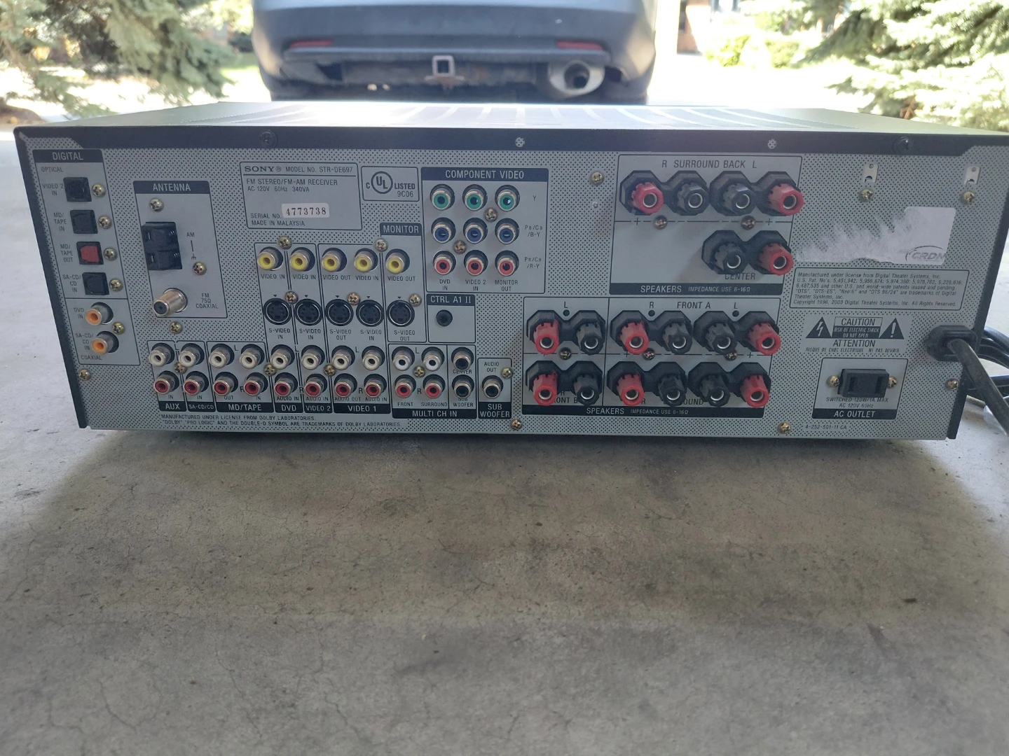 Sony STR-DE697 7.1 Channel Audio/Video Receiver - photo 2