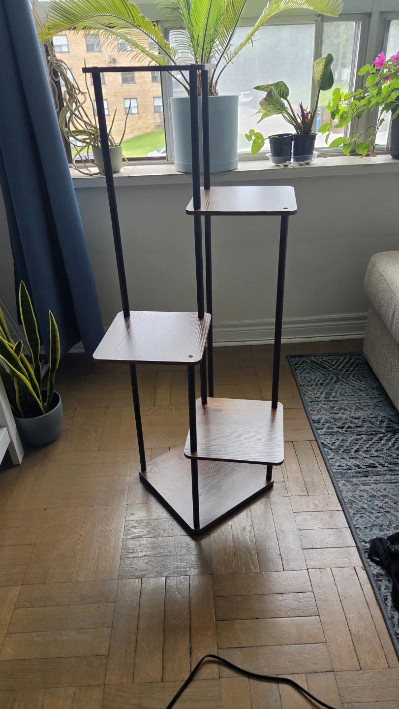 Multi-Tiered Wood Plant Stand