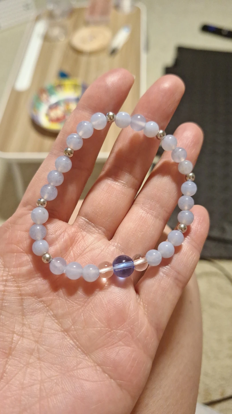 Blue gem stone bracelet