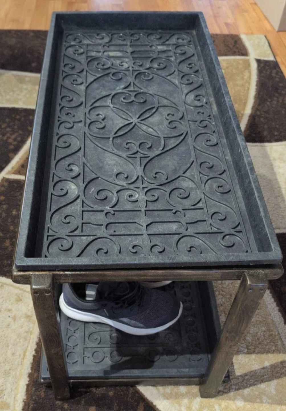 Decorative Shoe Rack / Boot Tray Stand - photo 2