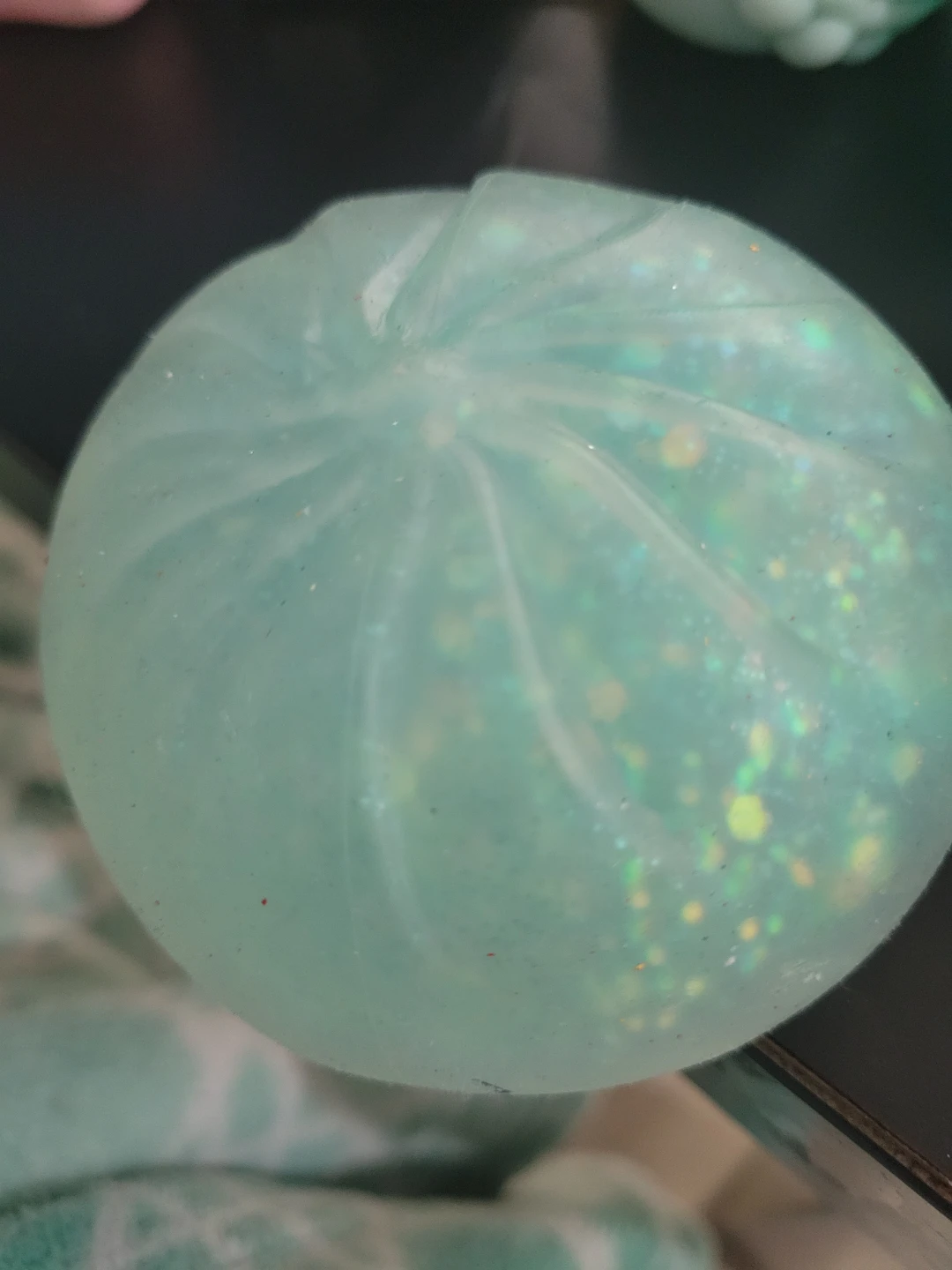 Blue glitter dumpling