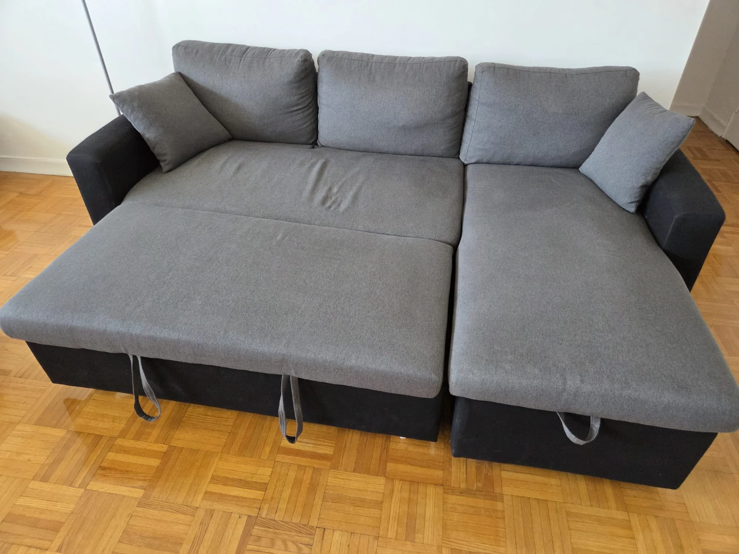 Grey Sectional Sofa with Storage - photo 2