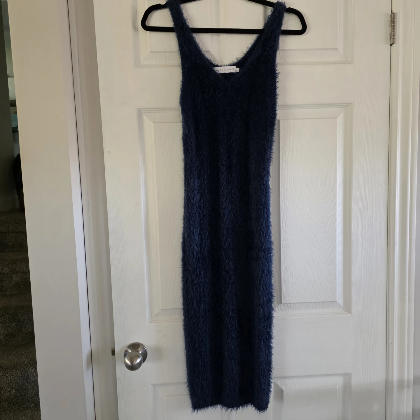 White Closet Navy Fuzzy Bodycon Dress - photo 2