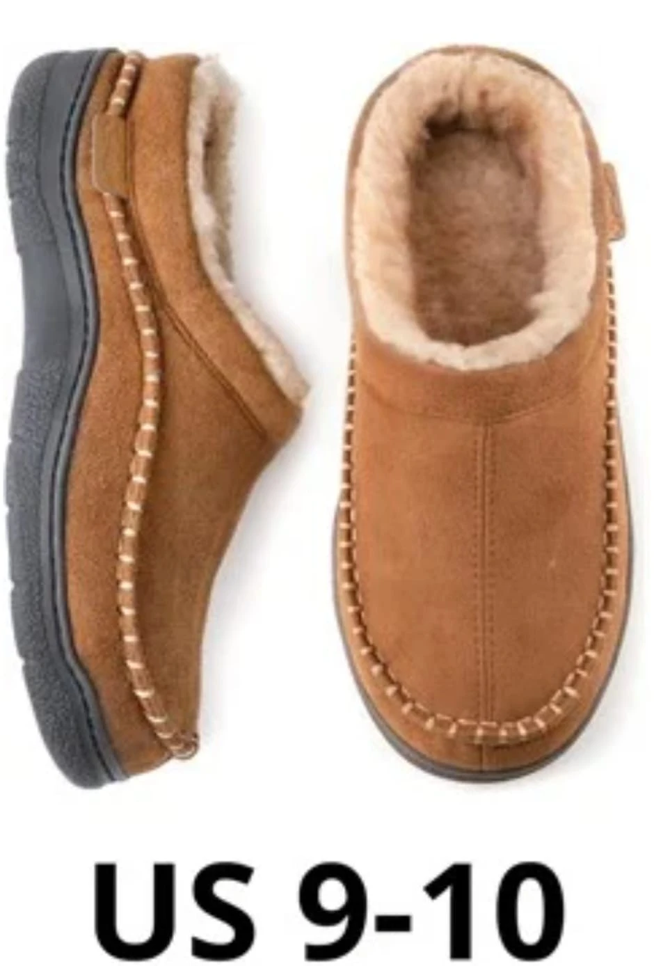 Zigzagger Men's Suede Slippers US 9-10