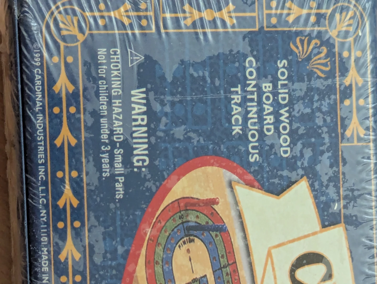 NEW wrapped: Vintage 1999 Solid Wood Cribbage Set - - photo 5