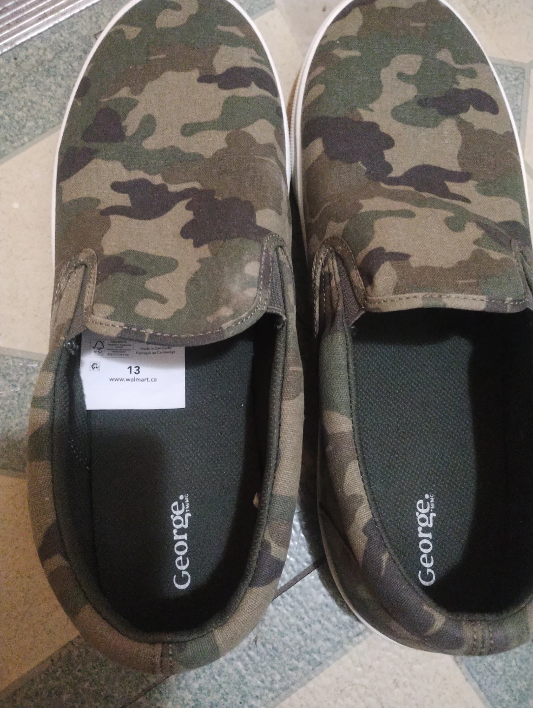 George Camouflage Shoes – Men’s Size 13 – $25 OBO