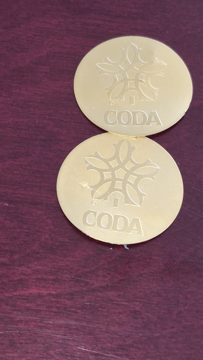 2 CODA  gold Tokens - photo 3