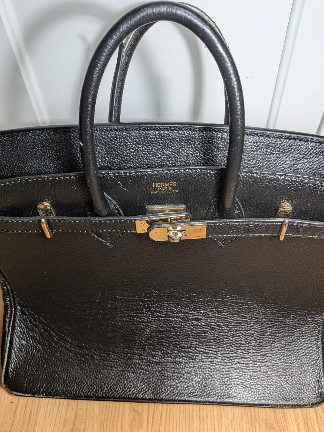 Hermes Birkin 35 all black leather handbag - photo 3
