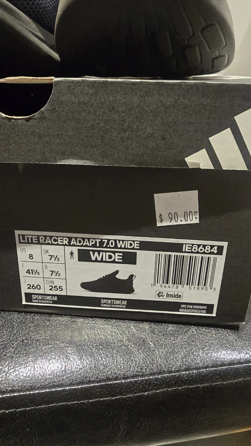 Adidas Lite Racer Adapt 7.0 Wide Running Shoes - photo 3