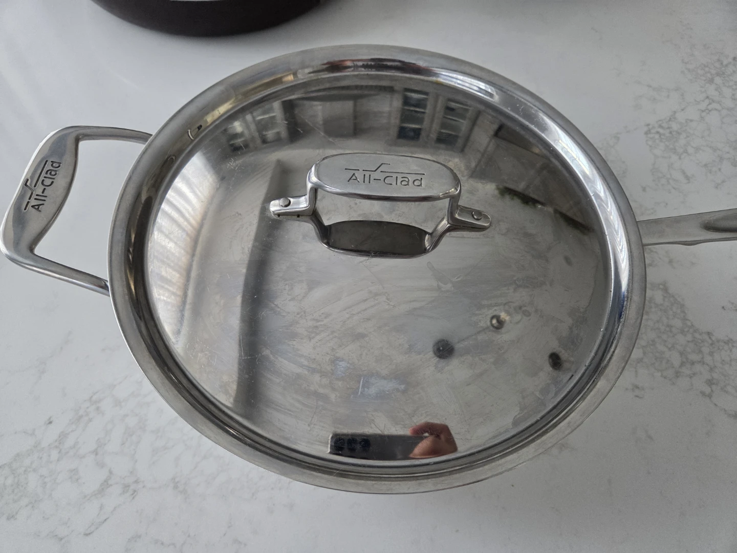 All-Clad Stainless Steel Sauté Pan with Lid - 4qt