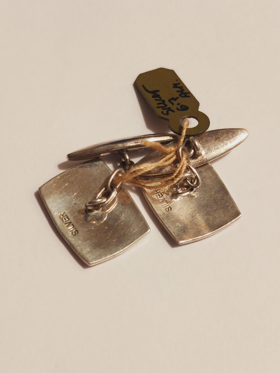 Navajo Sterling Silver 925 Engraved Cufflinks - photo 3