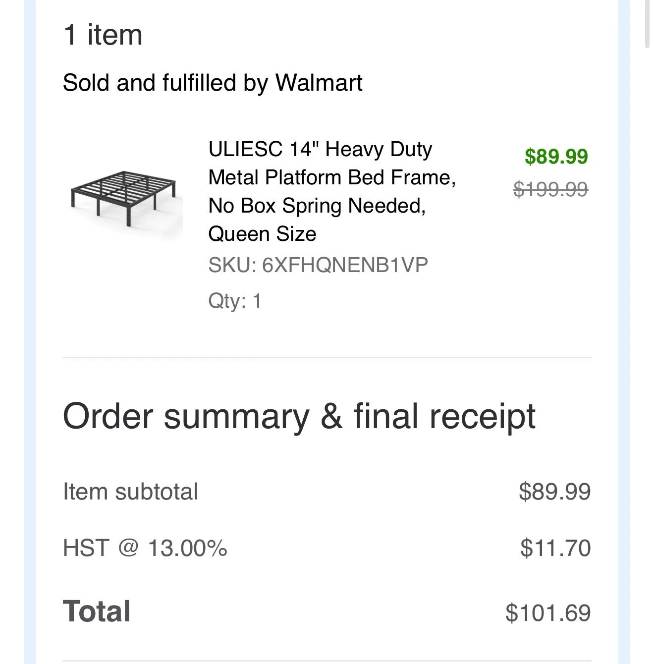 Queen Gel Memory Foam Mattress + Bed Frame + 2 pillow cases - photo 3