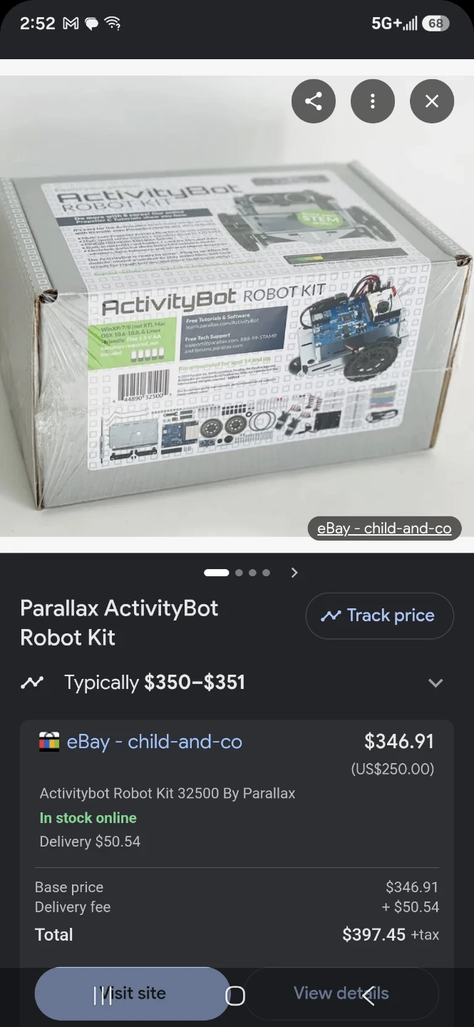 Parallax ActivityBot Robot Kit