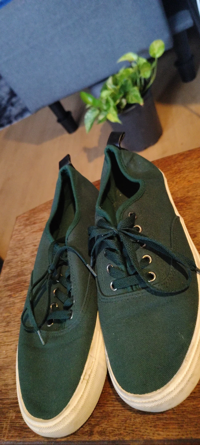 Forest Green Canvas Sneakers - photo 2