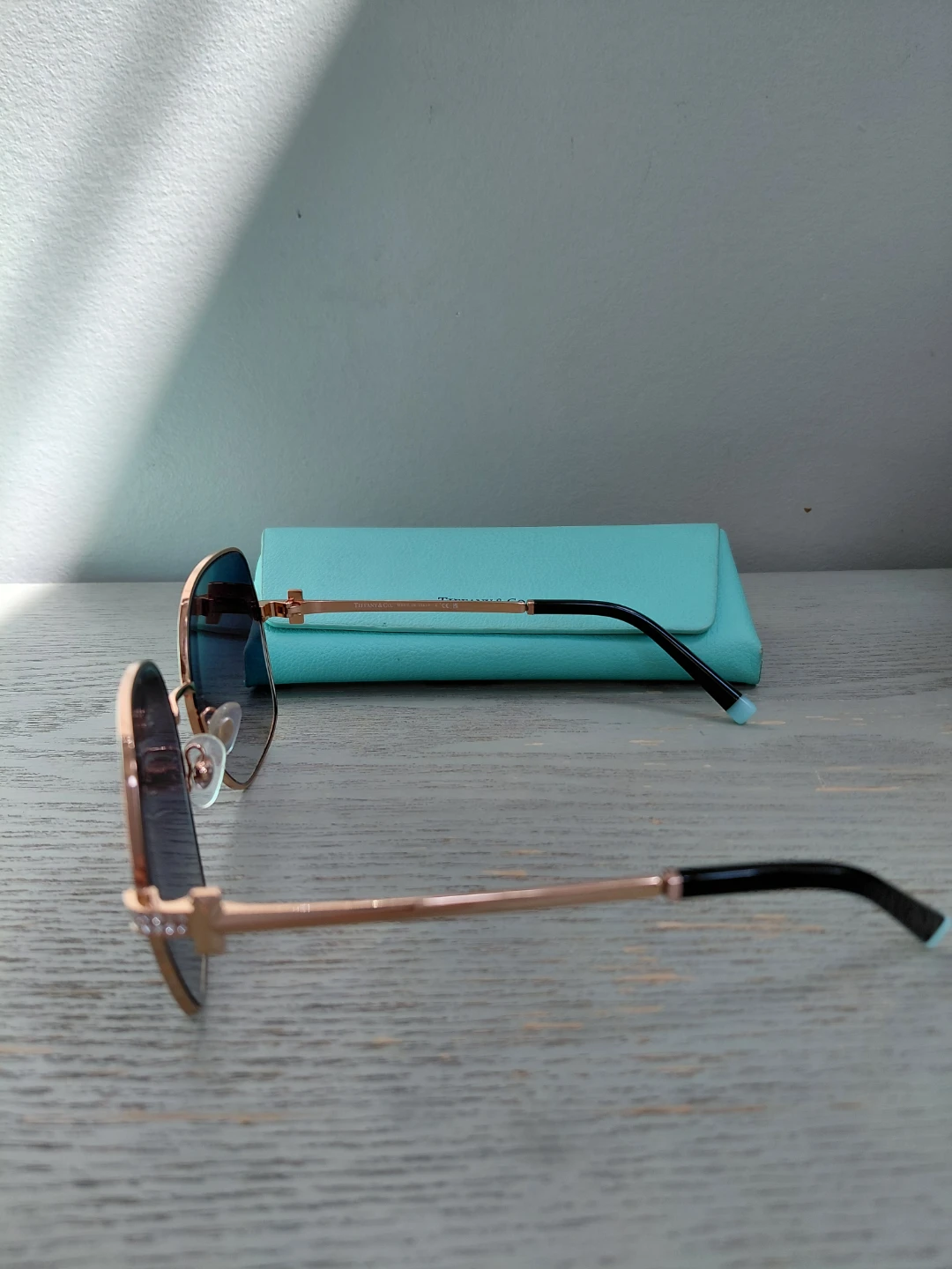 Tiffany & Co. Rose Gold Sunglasses with Case - photo 4