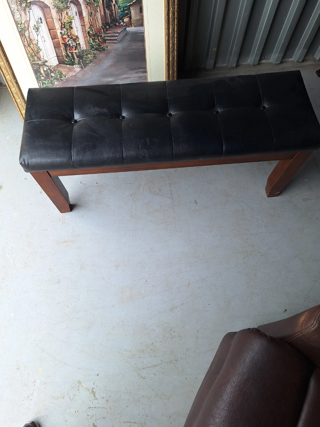 Brown Leather Recliner Chair - photo 2