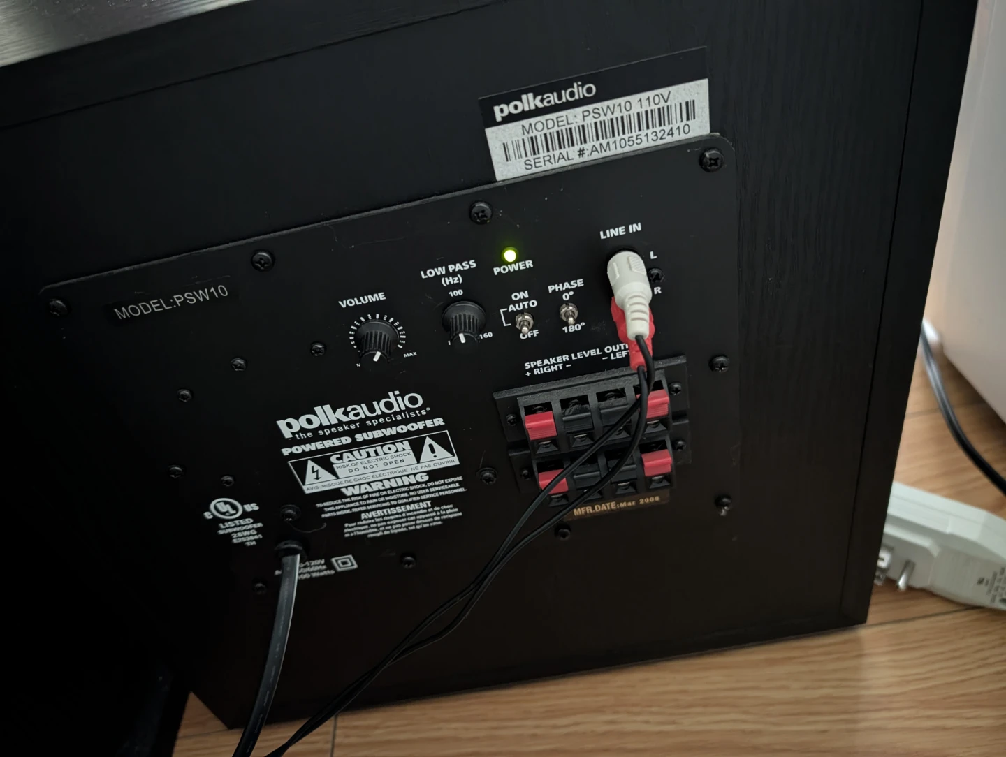 Polk Audio PSW10 Powered Subwoofer - photo 4