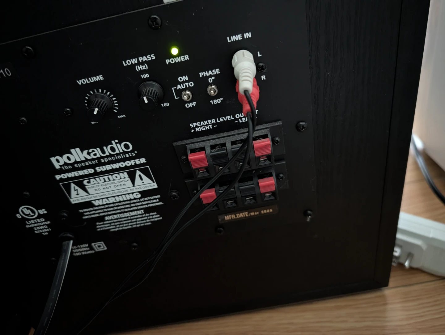 Polk Audio PSW10 Powered Subwoofer - photo 5