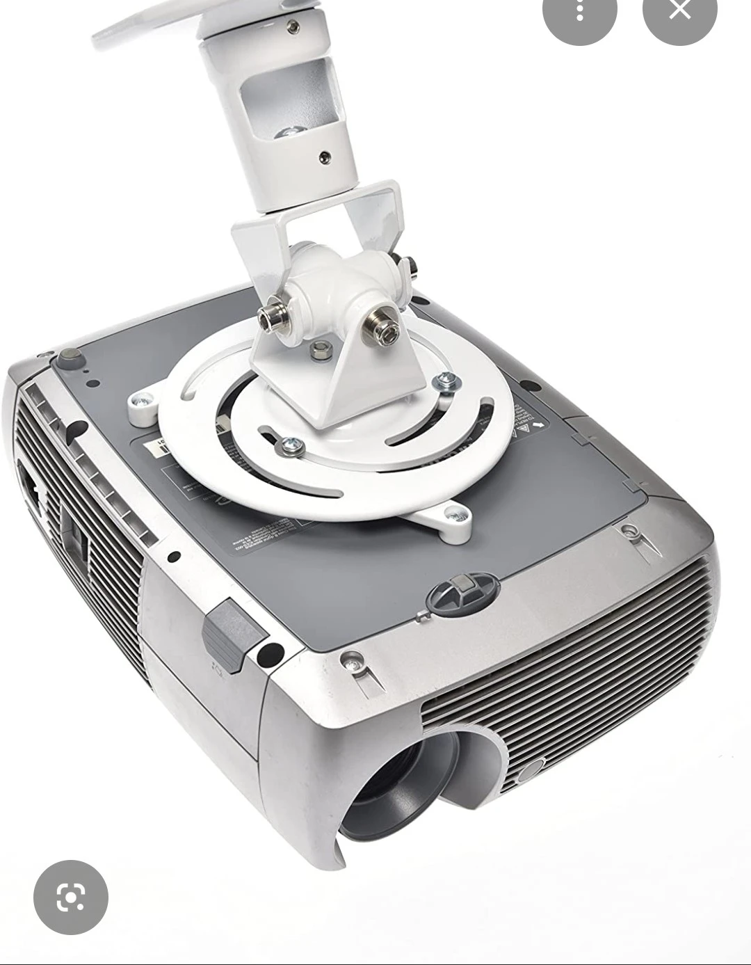 White Projector Ceiling Mount