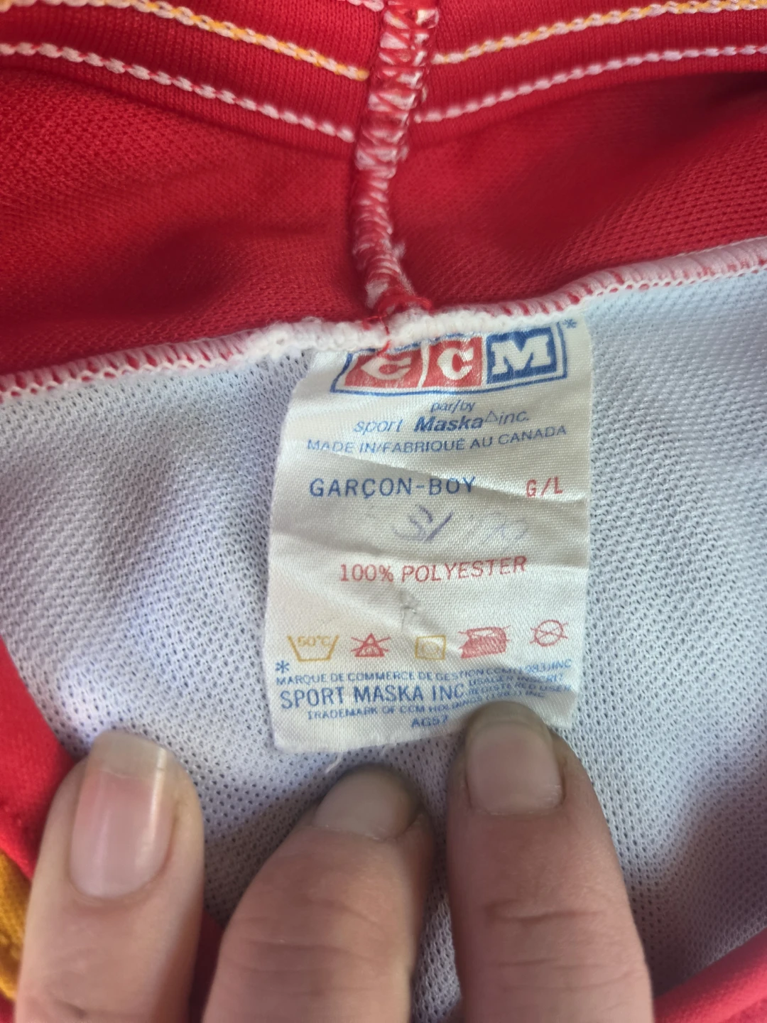 Vintage Calgary Flames CCM Jersey 1983 - photo 4