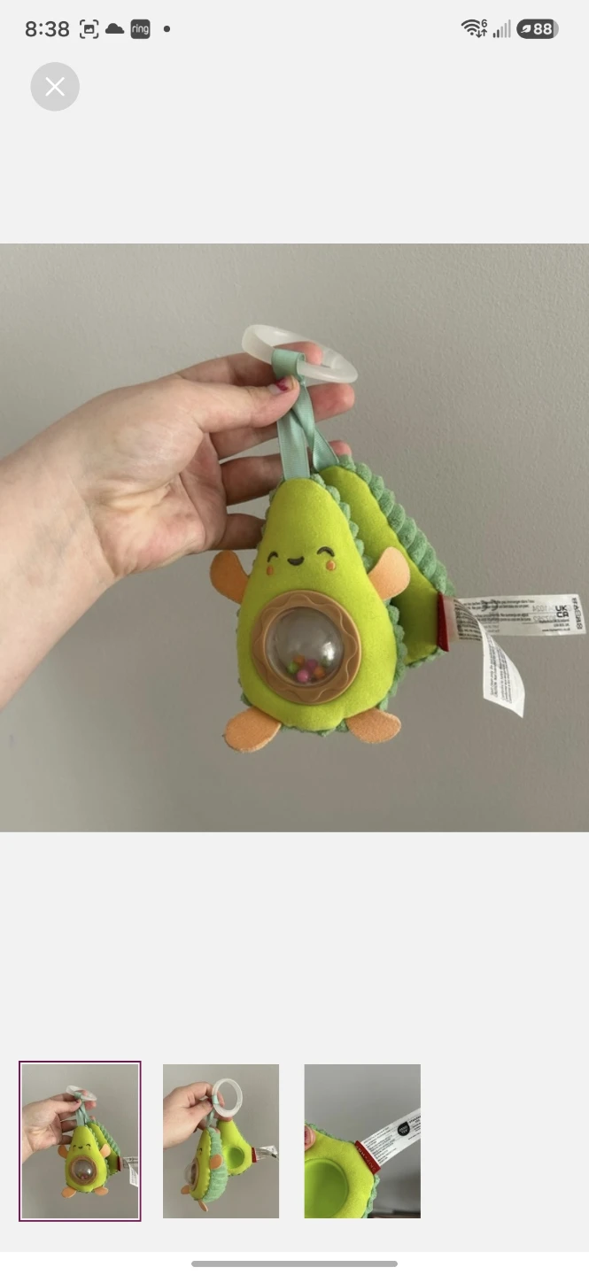 Skip Hop Avocado Baby Toy
