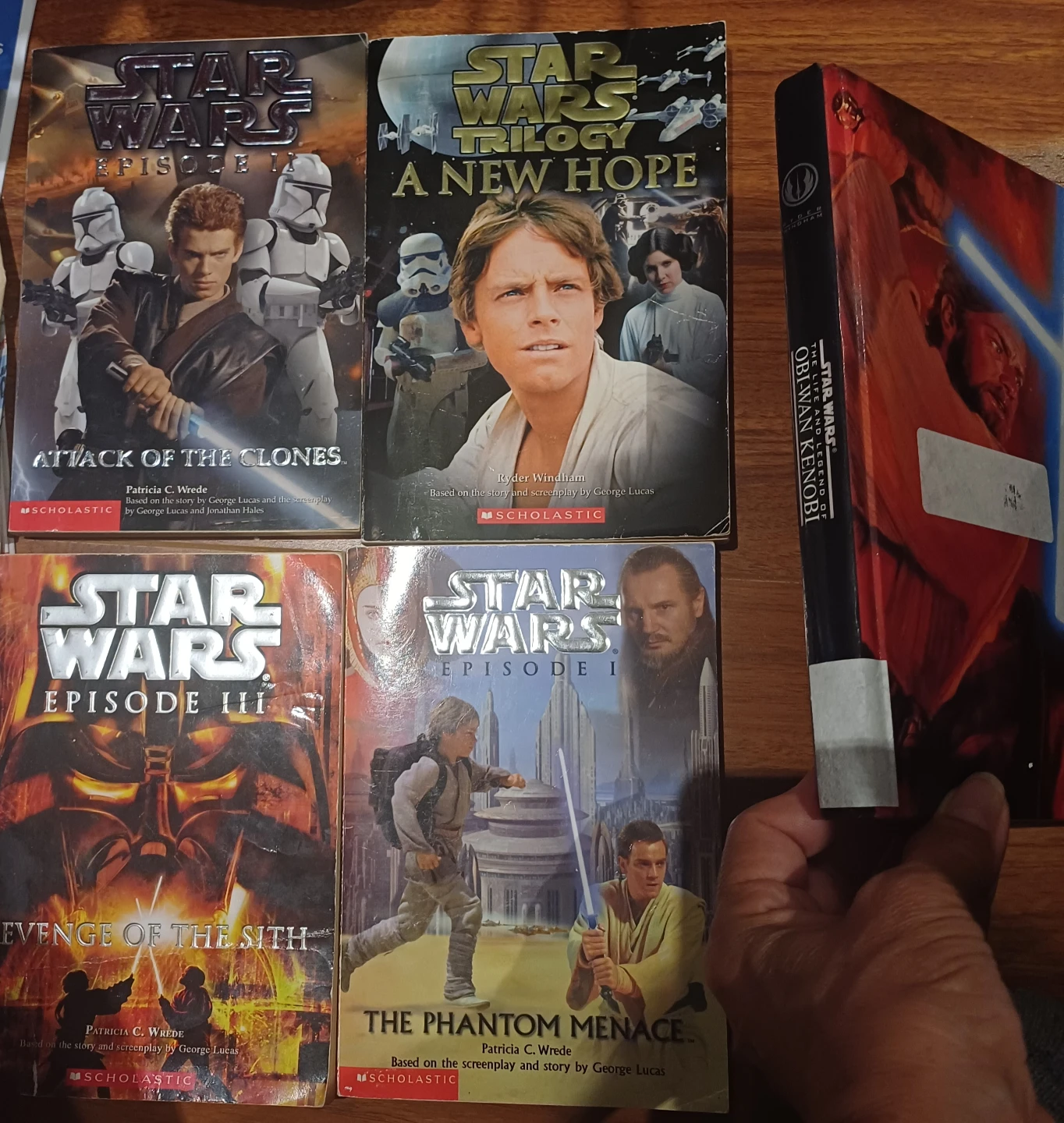 Star Wars Episode 1, 2, 3 & A New Hope Books