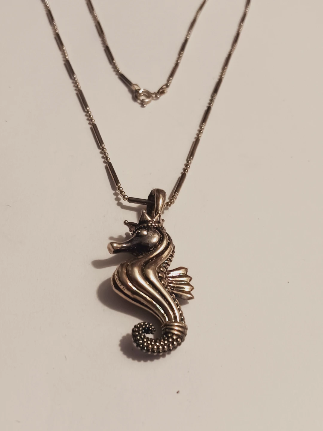 LAGOS RARE WONDERS STERLING SILVER 925 SEAHORSE PENDANT NECKLACE - photo 2