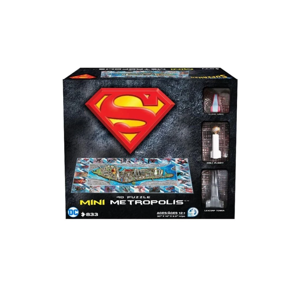 Superman Metropolis 4D Puzzle