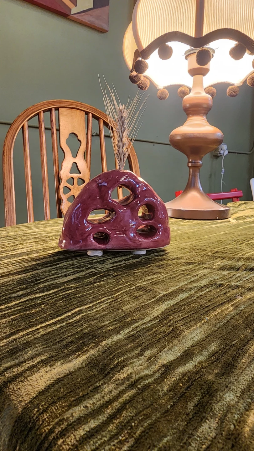 Handmade Ceramic Vase for incense or flower cutouts - photo 2