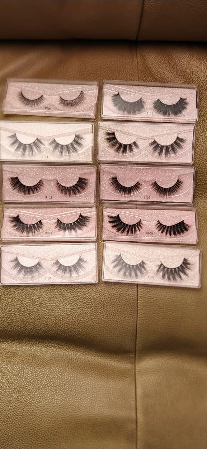 Set of 10 Pairs False Eyelashes