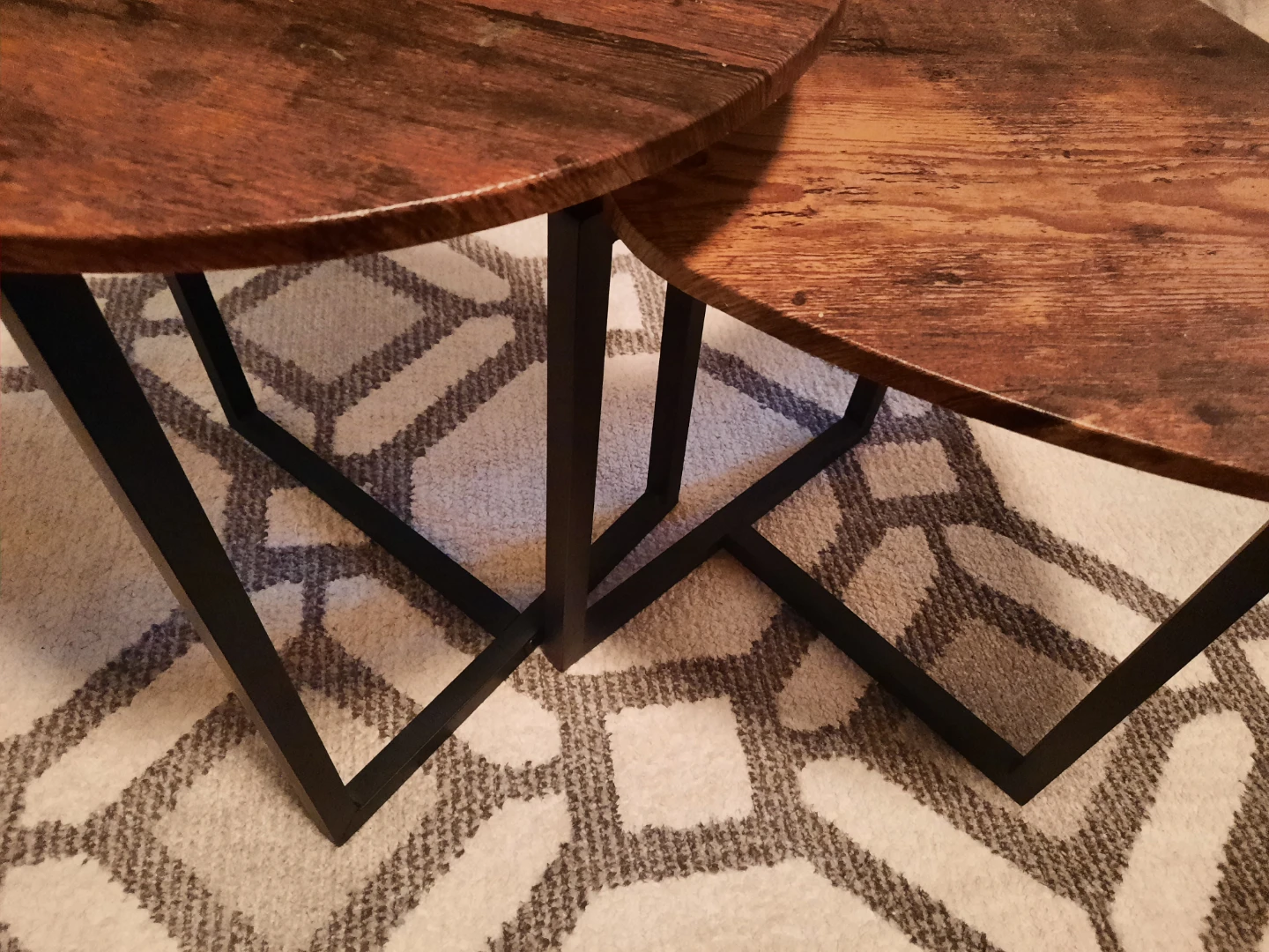 Set of 2 Nesting Coffee Tables - photo 2