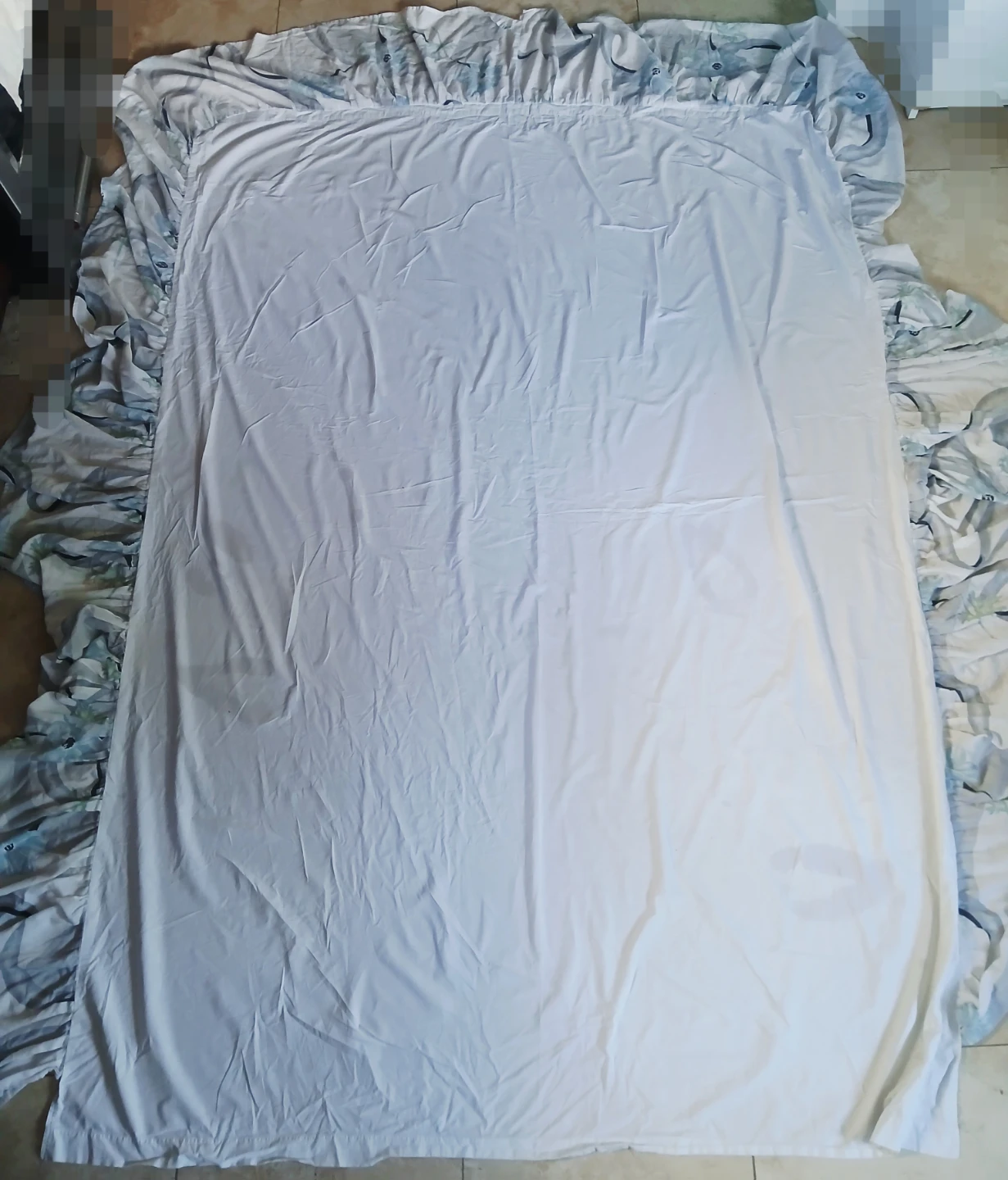 FREE Twin Size Bed Sheet with Floral Skirt