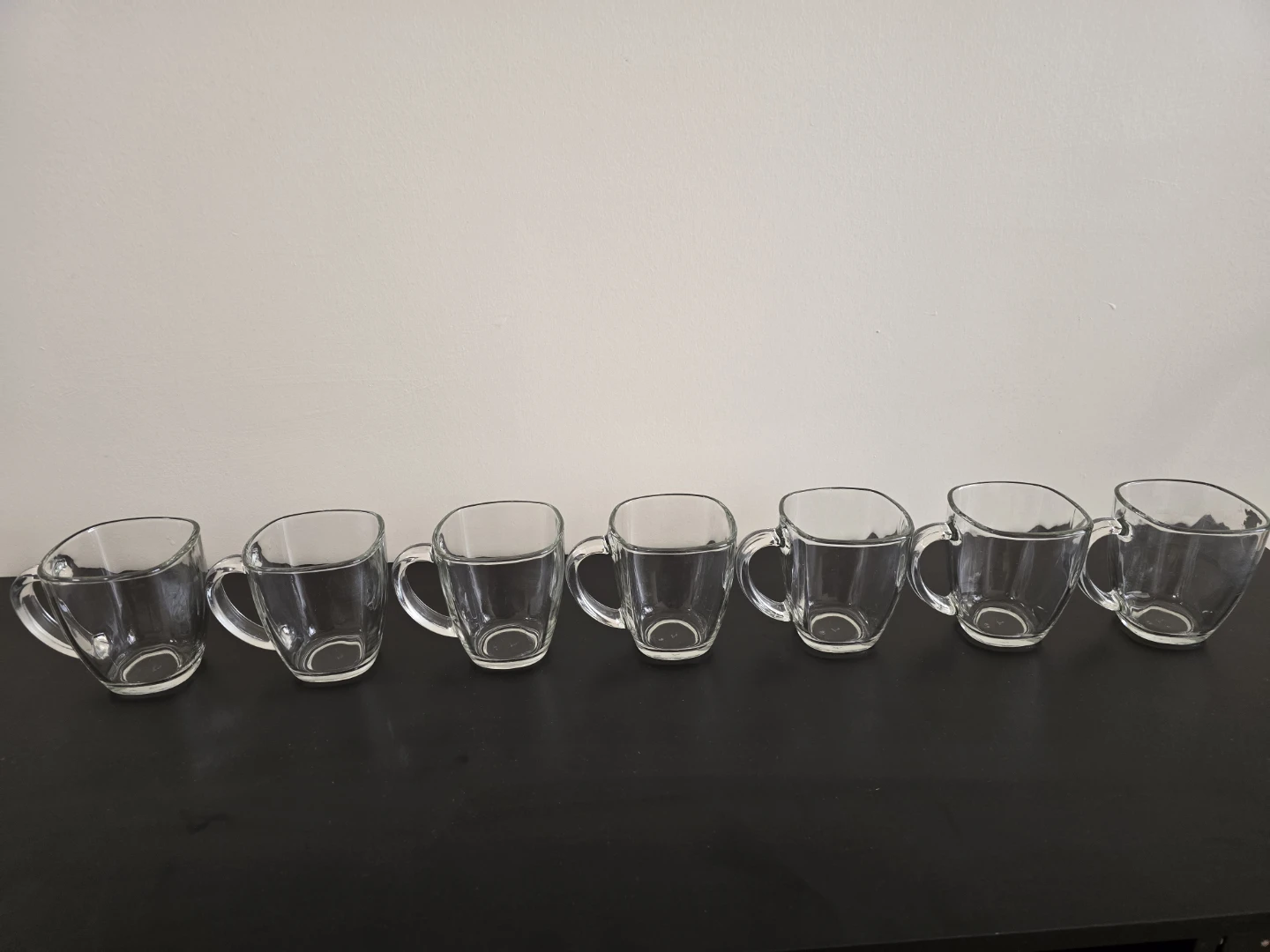Set of 7 Clear Glass Mugs - photo 2