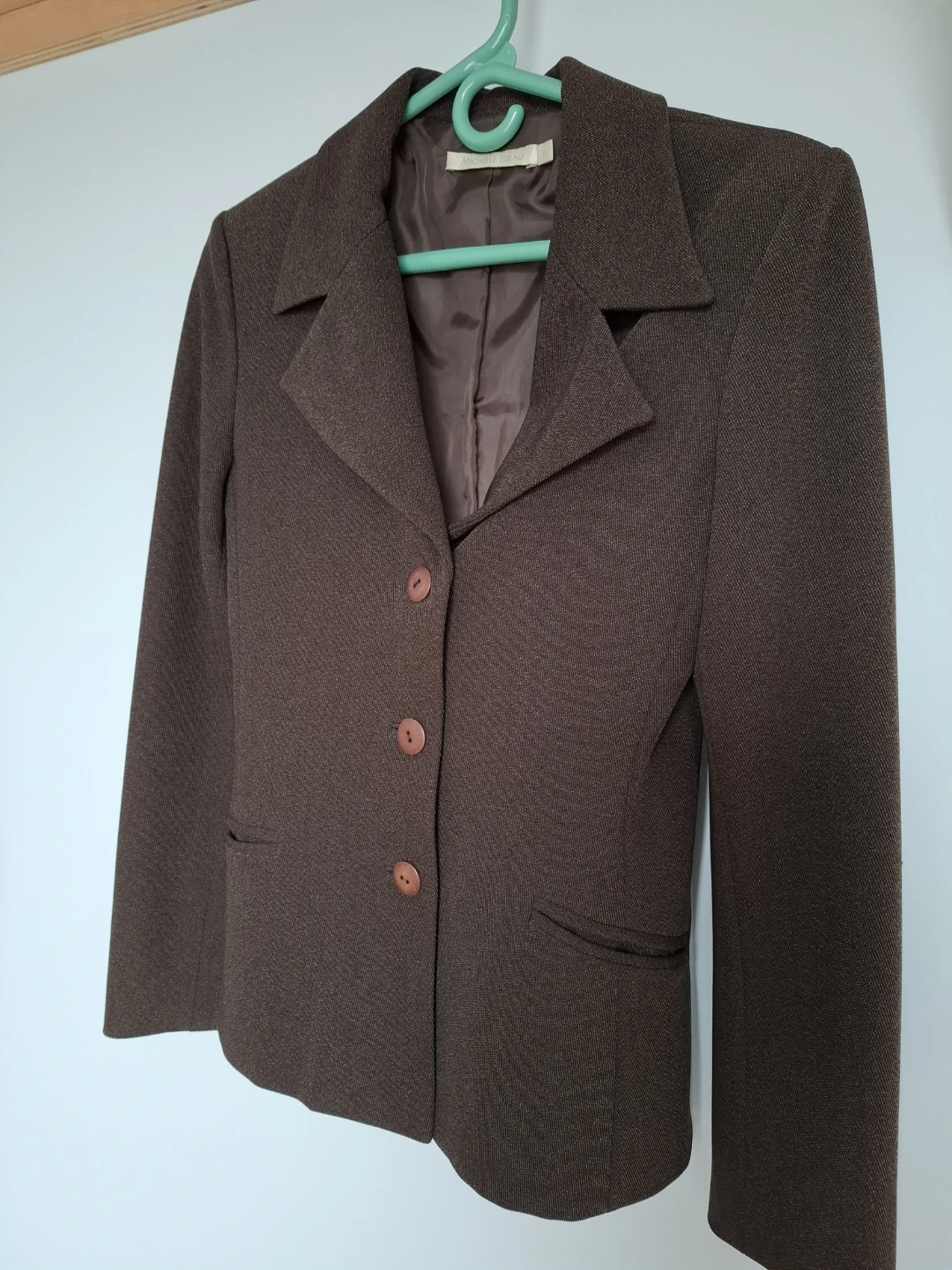 Michelle Belau Brown Blazer and Pants Set Size S