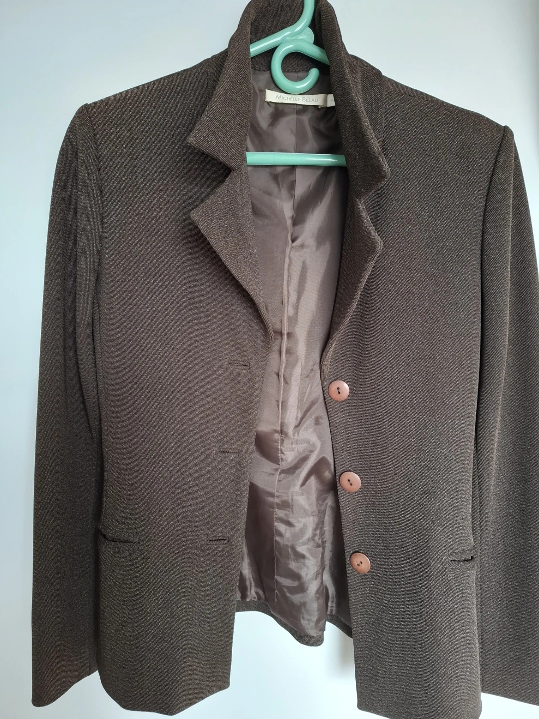 Michelle Belau Brown Blazer and Pants Set Size S - photo 3