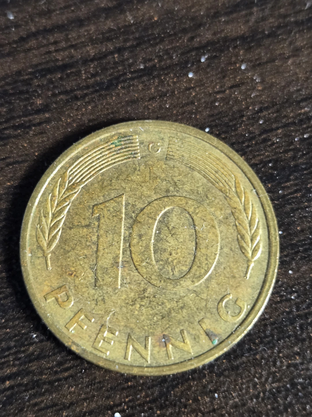 1991 Germany 10 Pfennig Coin