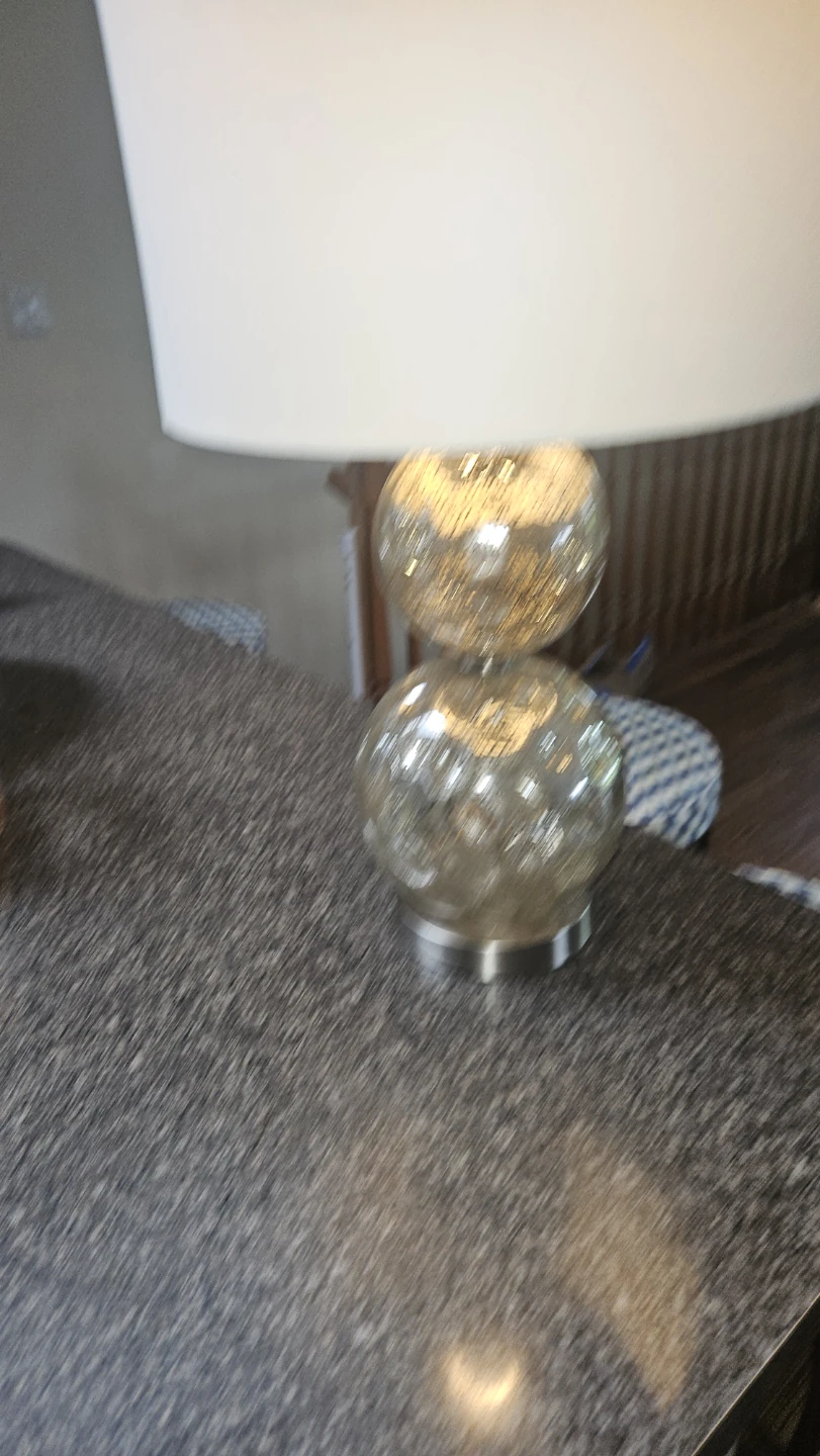 Silver Contemporary Lamps w/ Shade