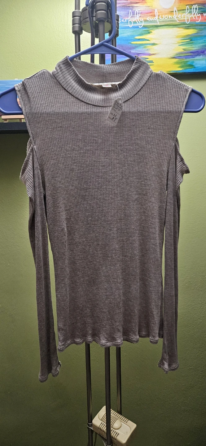 La Vie Parisienne Cold Shoulder Sweater