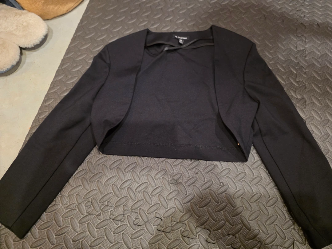 Black Cropped Blazer