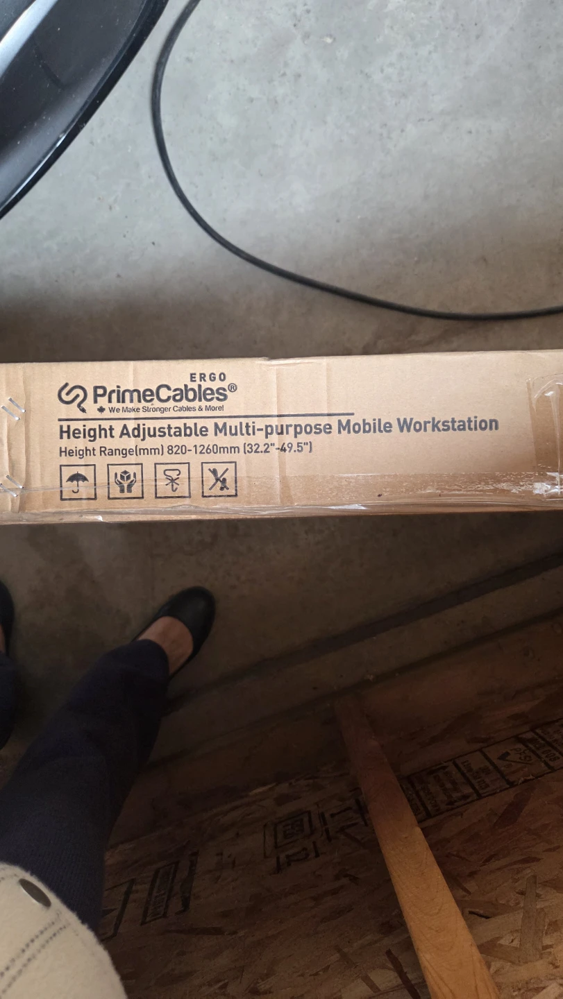 PrimeCables Height Adjustable Multi-purpose Mobile Workstation - photo 2