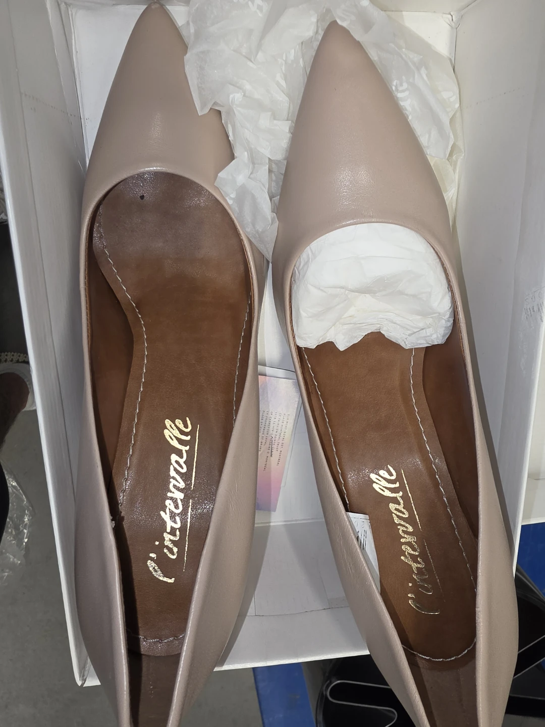 L'Internationale Pointed Toe Heels - Nude - photo 2