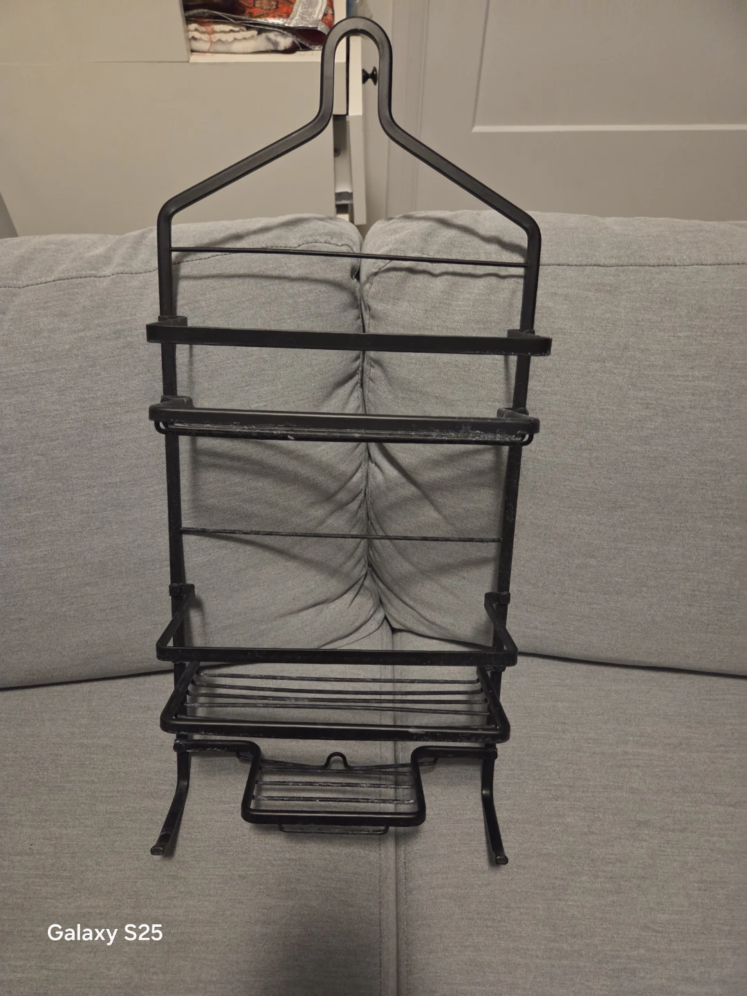 Black Metal Over-the-Shower Caddy - photo 3