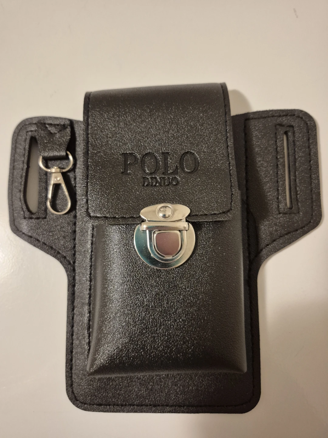Polo Dinso Black Cellphone Belt Pouch