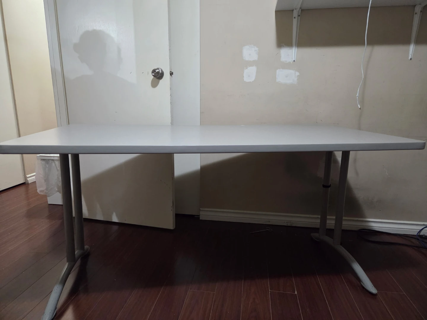 Grey Rectangular Office Desk - photo 3