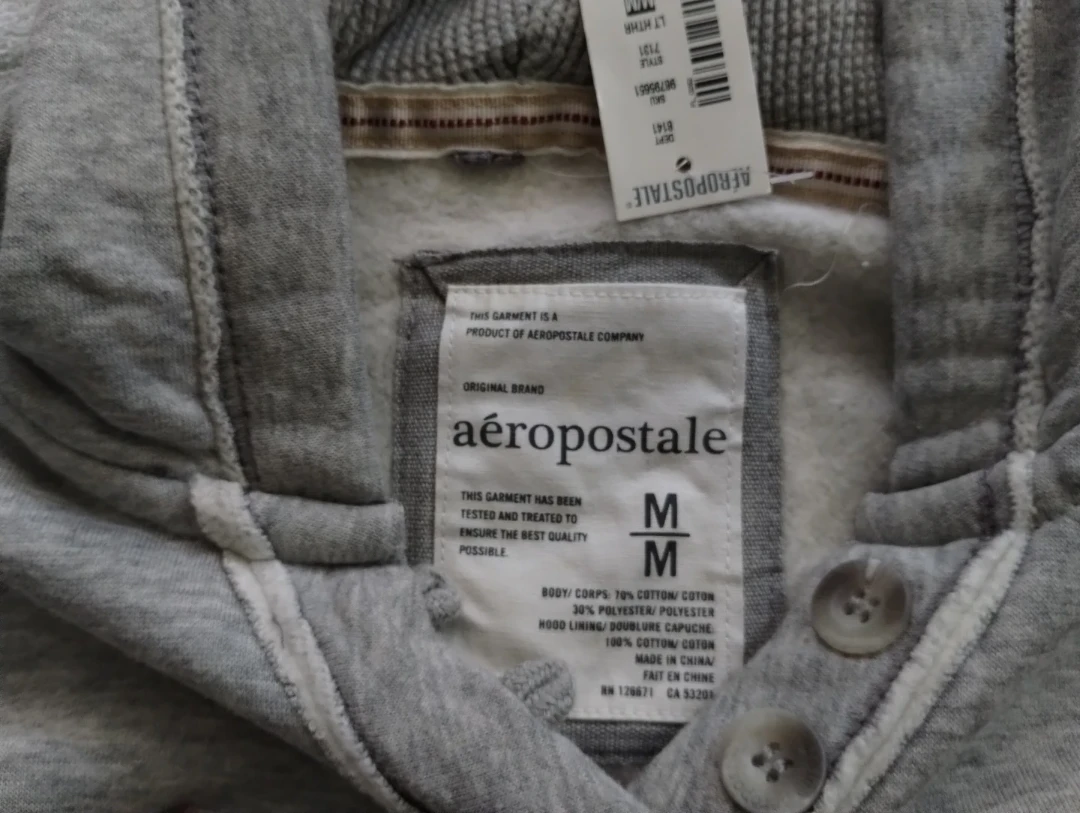 Aeropostale Gray Hoodie "87 Aero" - photo 3