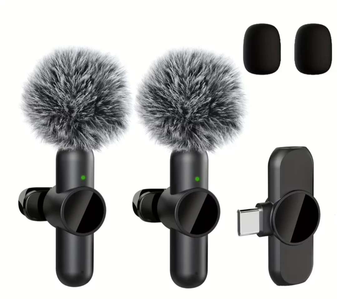 Wireless Lavalier Microphone Set for Smartphones