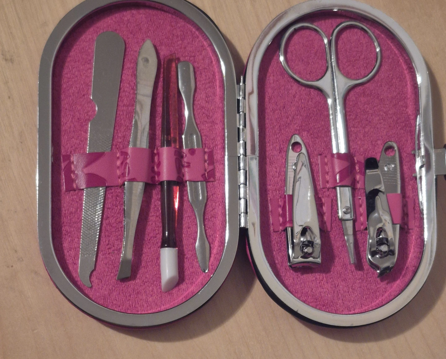 BNIB)Pink Travel Manicure Set - photo 2